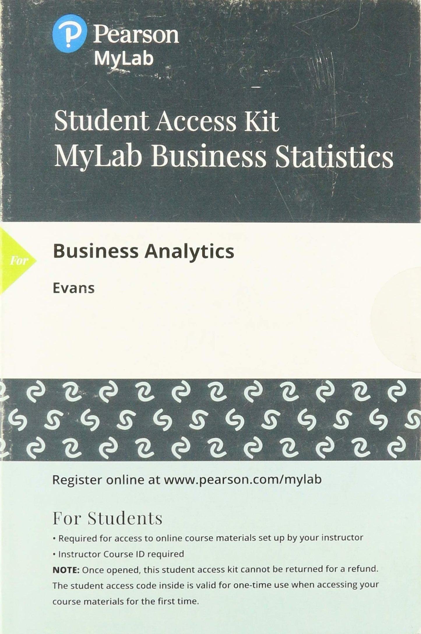 Business Analytics -- MyLab Statistics with Pearson eText Access Code