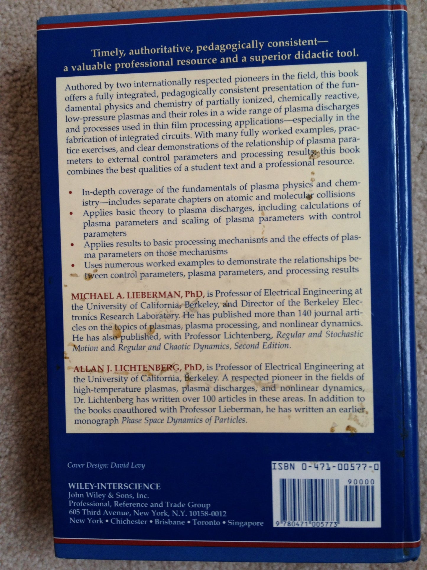 Principles of Plasma Discharges and Materials Processing