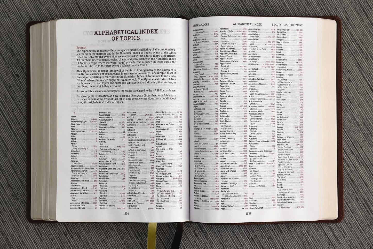 NASB, Thompson Chain-Reference Bible, Leathersoft, Brown, 1995 Text, Red Letter, Comfort Print