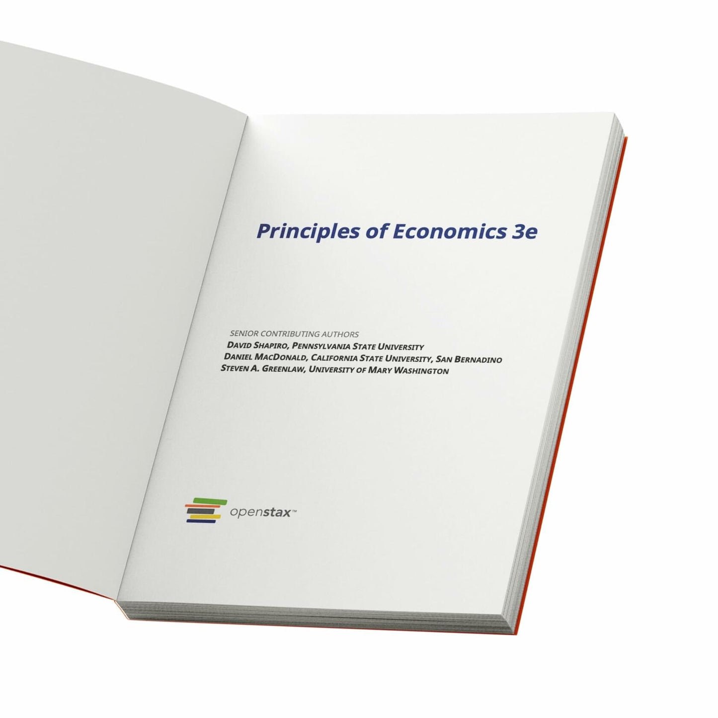 Principles of Economics 3e by OpenStax (Official hardcover full-color print version)