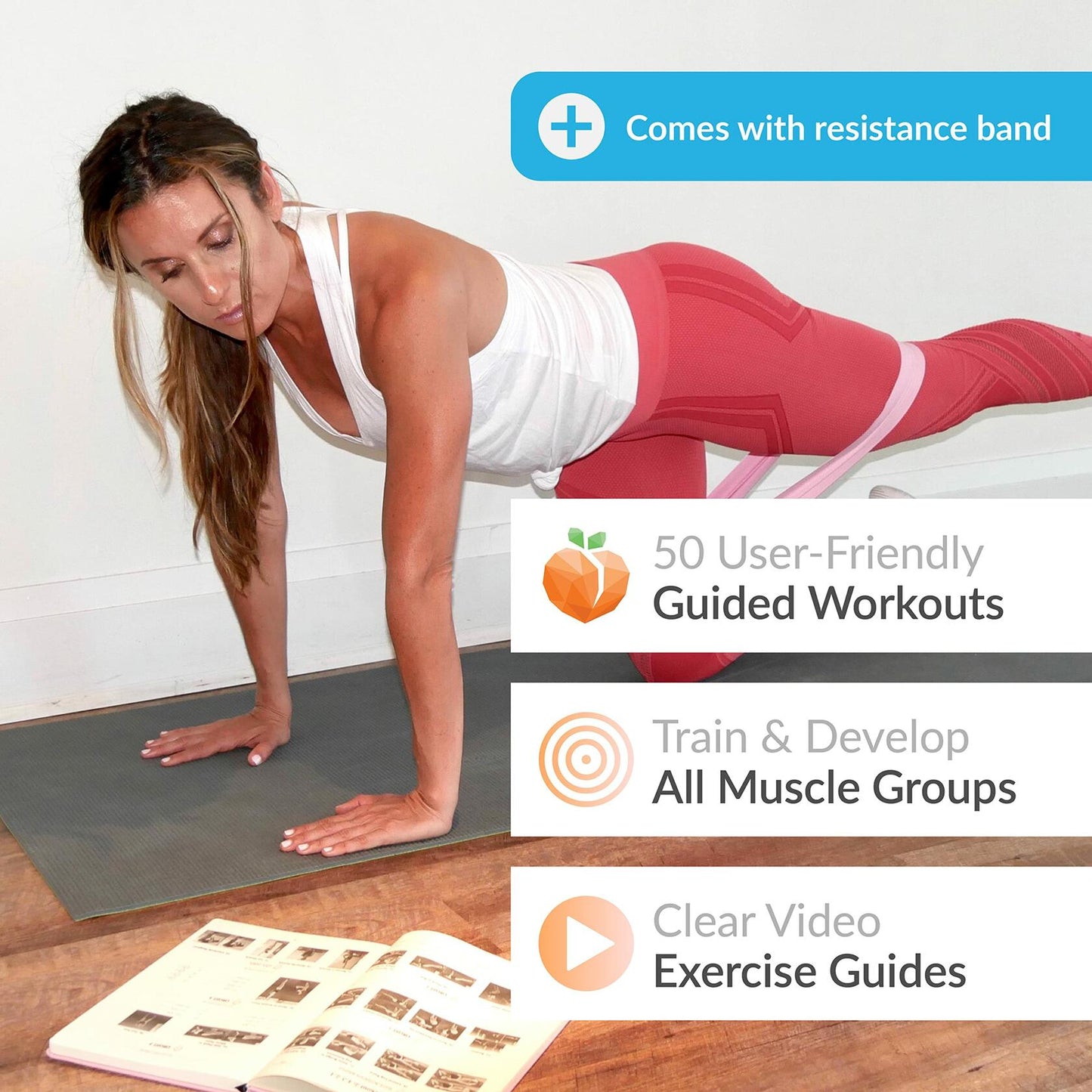 Badass Body Goals: Booty Shaping & Resistance Training Fitness Journal. 10-Week Circuit Training & Personal Resistance Training Program and Fitness Planner by Jennifer Cohen & Habit Nest.