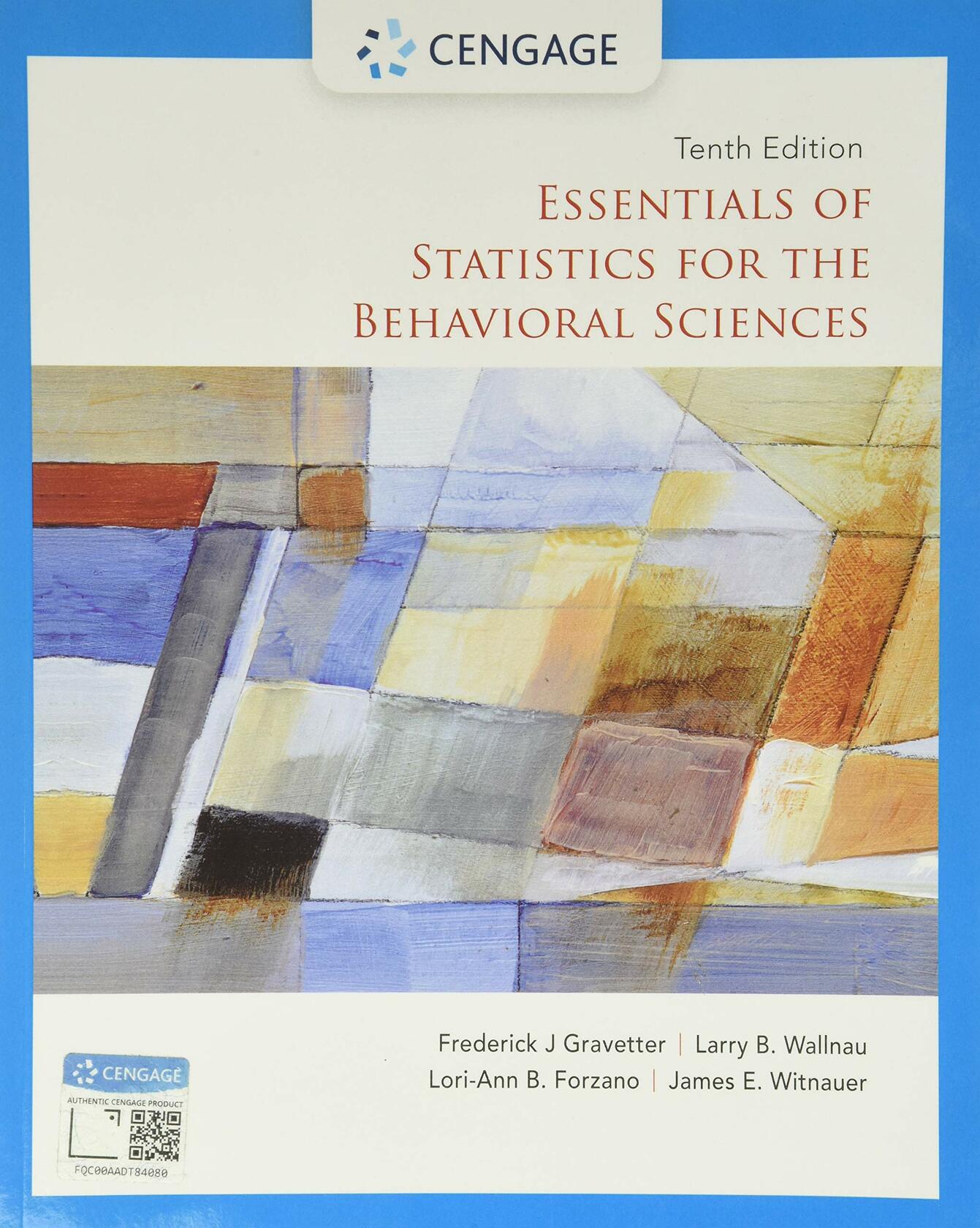Essentials of Statistics for the Behavioral Sciences (MindTap Course List)