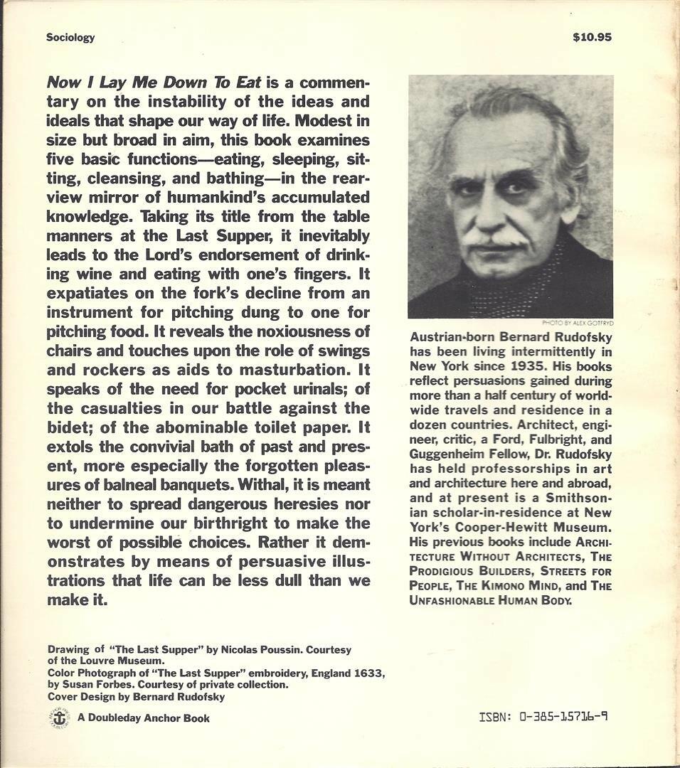 Now I Lay Me Down to Eat: Notes and Footnotes on the Lost Art of Living