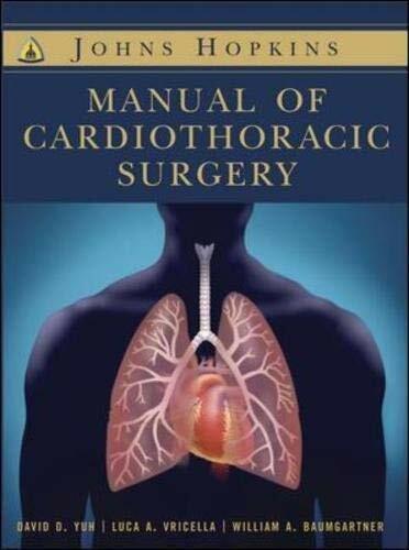 Johns Hopkins Manual of Cardiothoracic Surgery