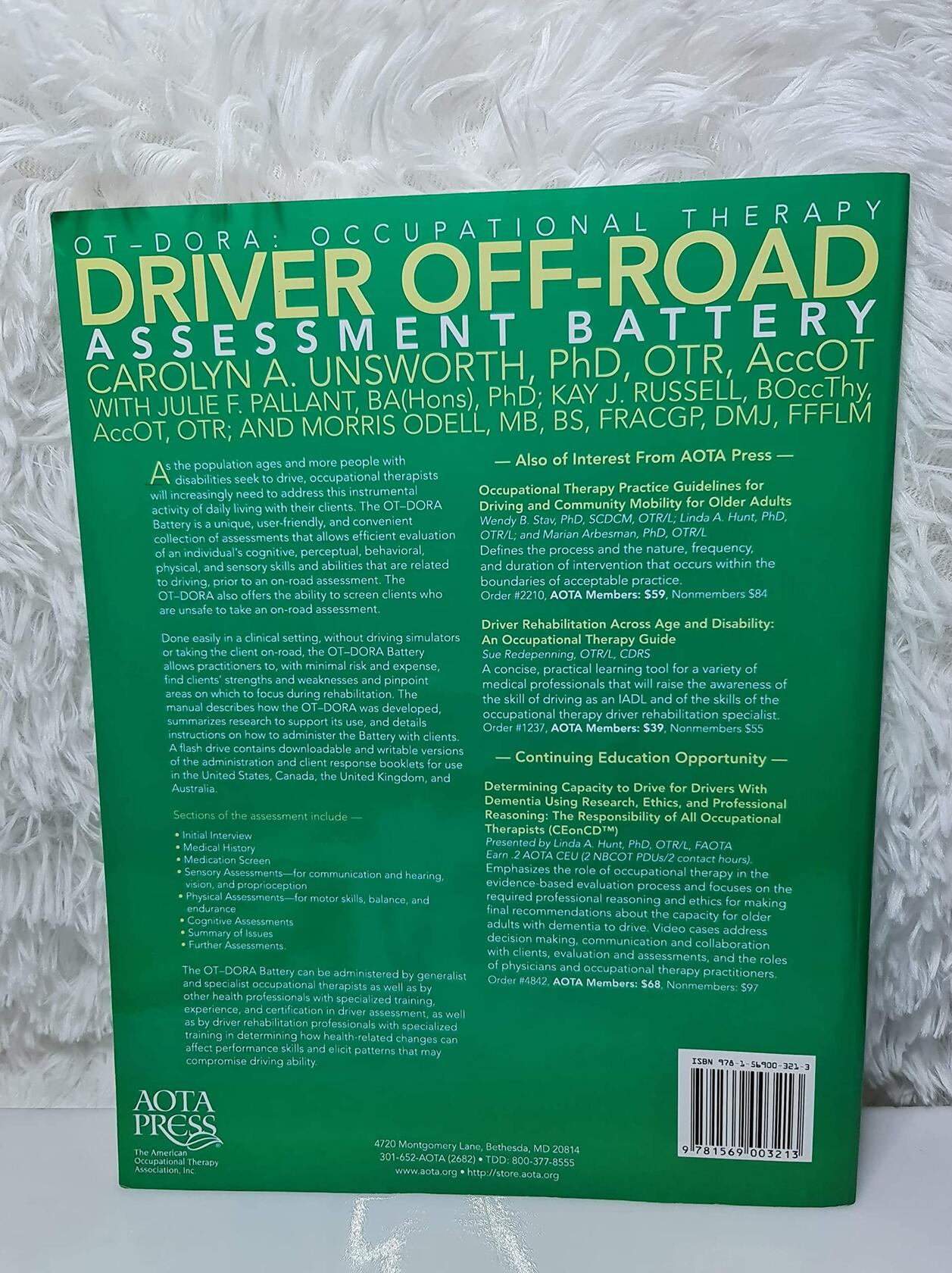 OT-DORA: Occupational Therapy Driver Off-Road Assessment Battery