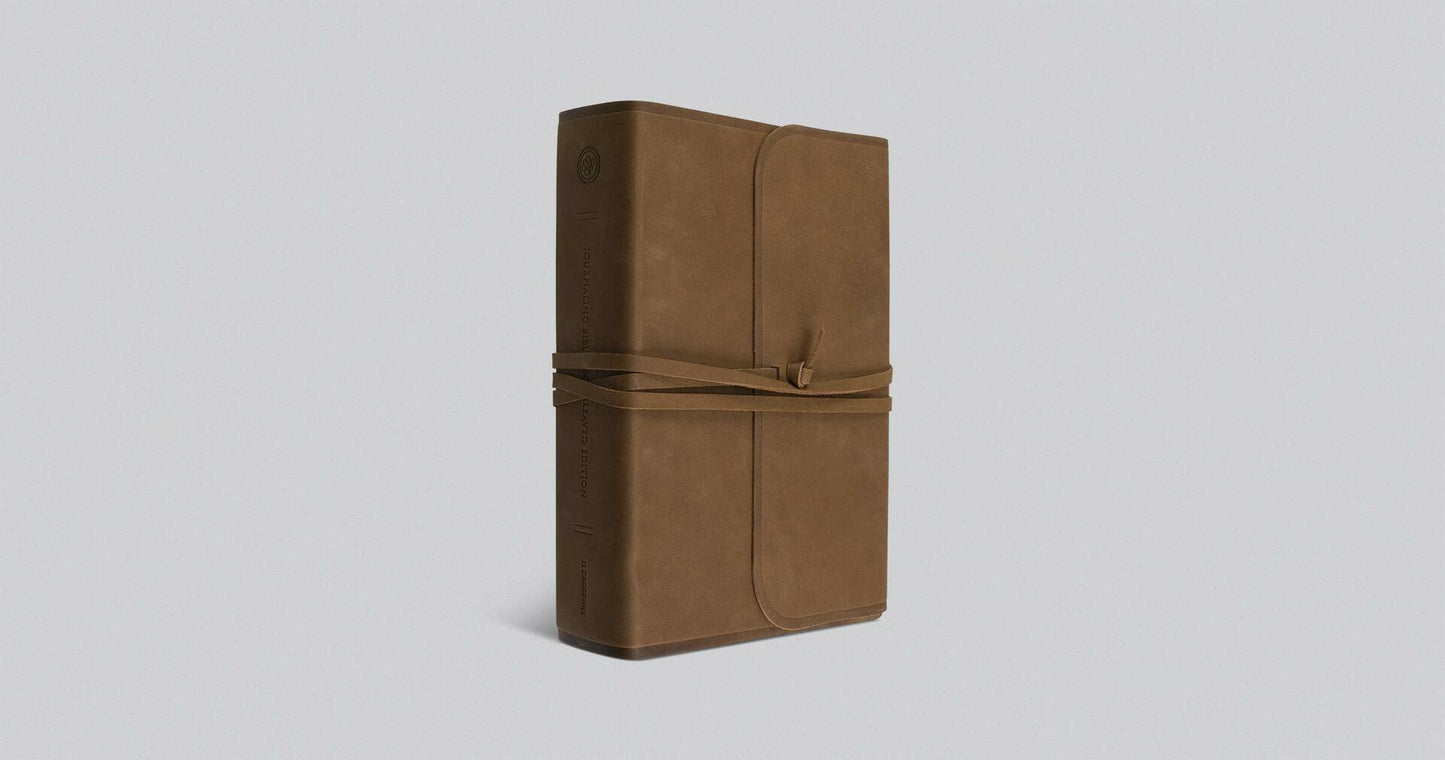 ESV Journaling Bible, Interleaved Edition (Brown, Flap with Strap)