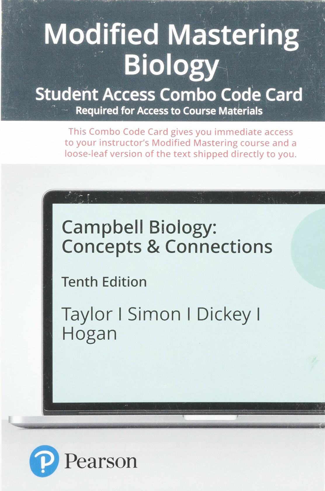 Campbell Biology: Concepts & Connections -- Modified Mastering Biology with Pearson eText + Print Combo Access Code