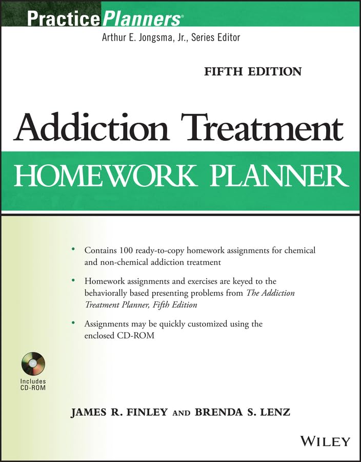 Addiction Treatment Homework Planner (PracticePlanners)