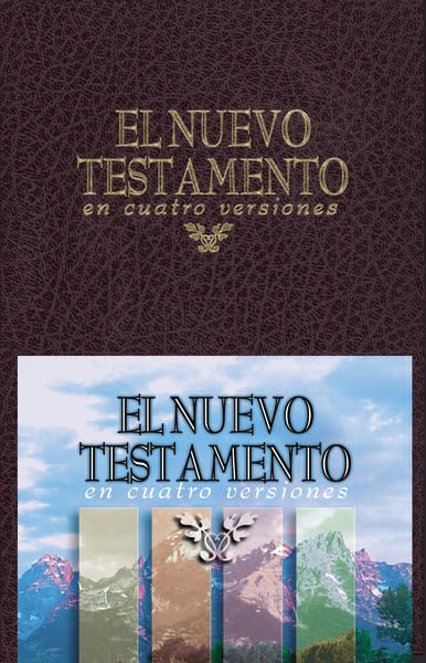 El Nuevo Testamento en Cuatro Versiones - Tela Rojo