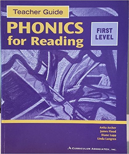 Phonics for Reading: First Level, Teacher Guide/CA191