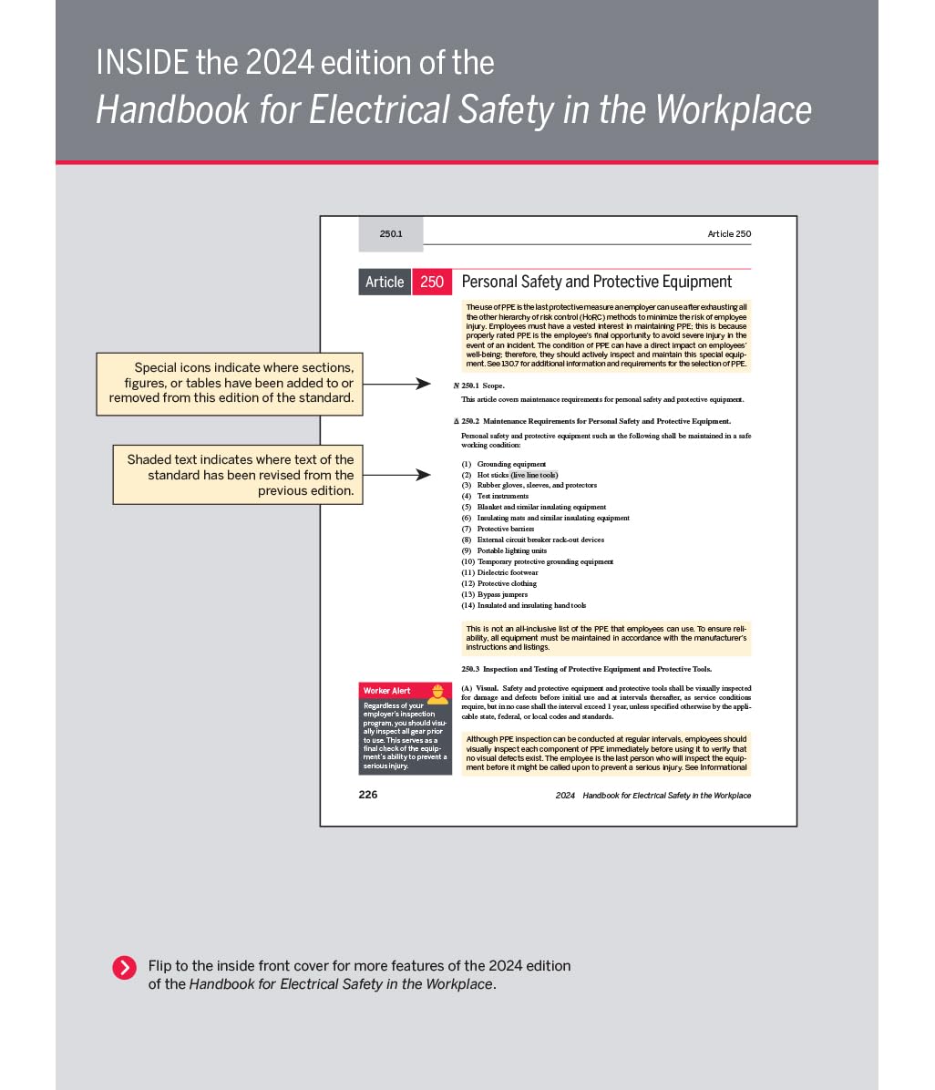 NFPA 70E, Handbook for Electrical Safety in the Workplace, 2024 Edition (International Electrical Code® Series)