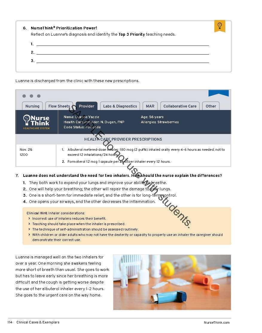 Conceptual Clinical Cases: NurseThink® for Students