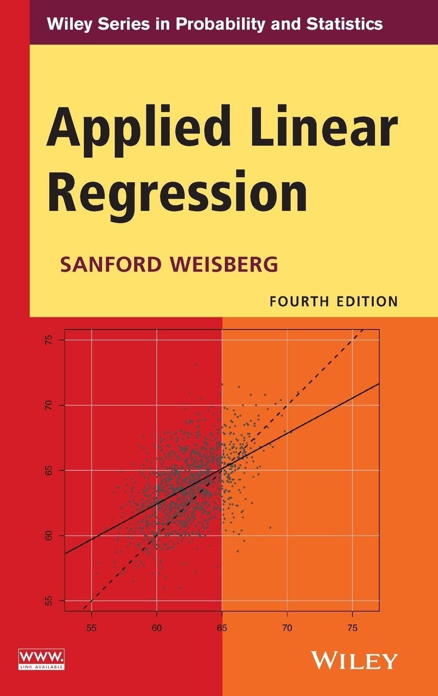 Applied Linear Regression (Wiley Series in Probability and Statistics)