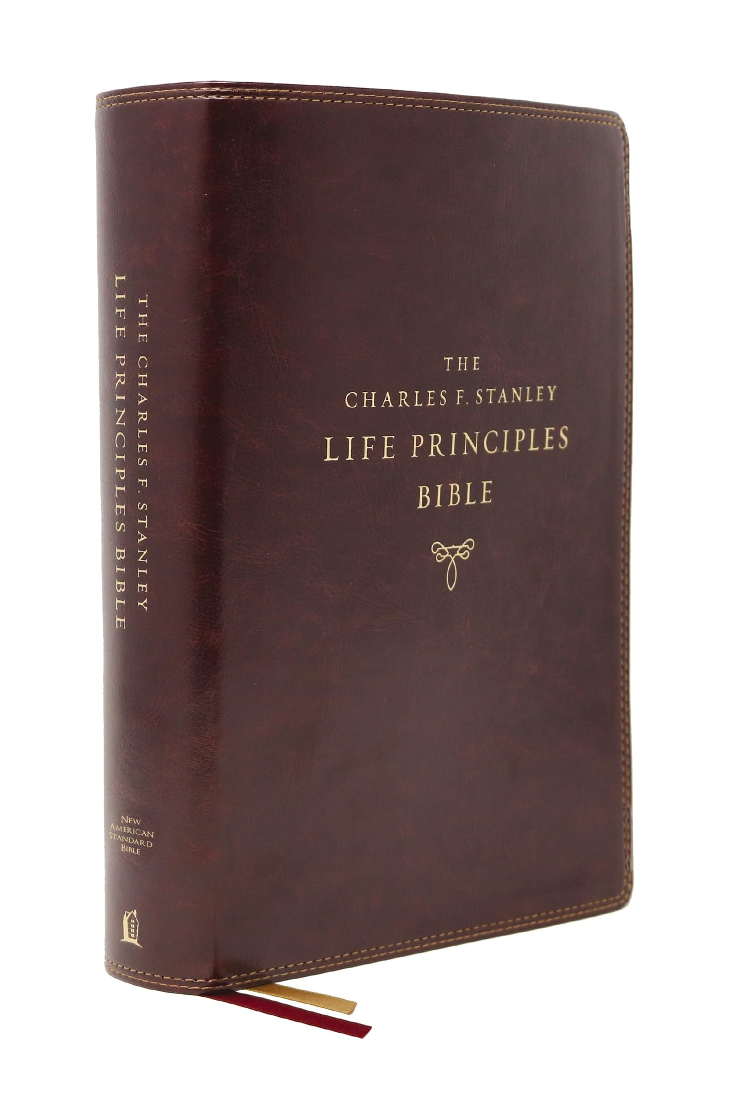 NASB, Charles F. Stanley Life Principles Bible, 2nd Edition, Leathersoft, Burgundy, Thumb Indexed, 1995 Text, Comfort Print: Holy Bible, New American Standard Bible