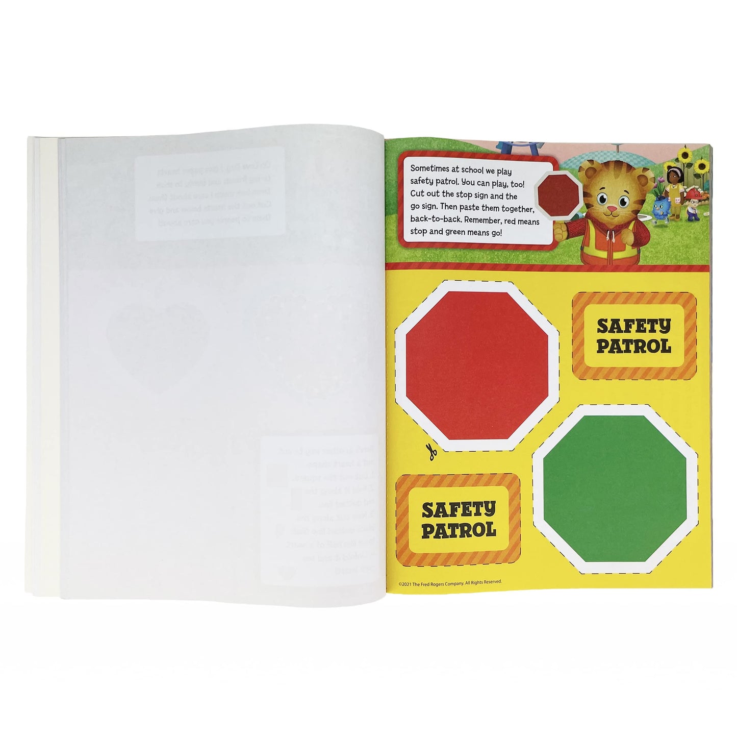 Daniel Tiger Scissor, Cut & Paste Skills for Kids Ages 3-5, Includes Stickers & Stencils! A Cutting and Pasting Activity Workbook