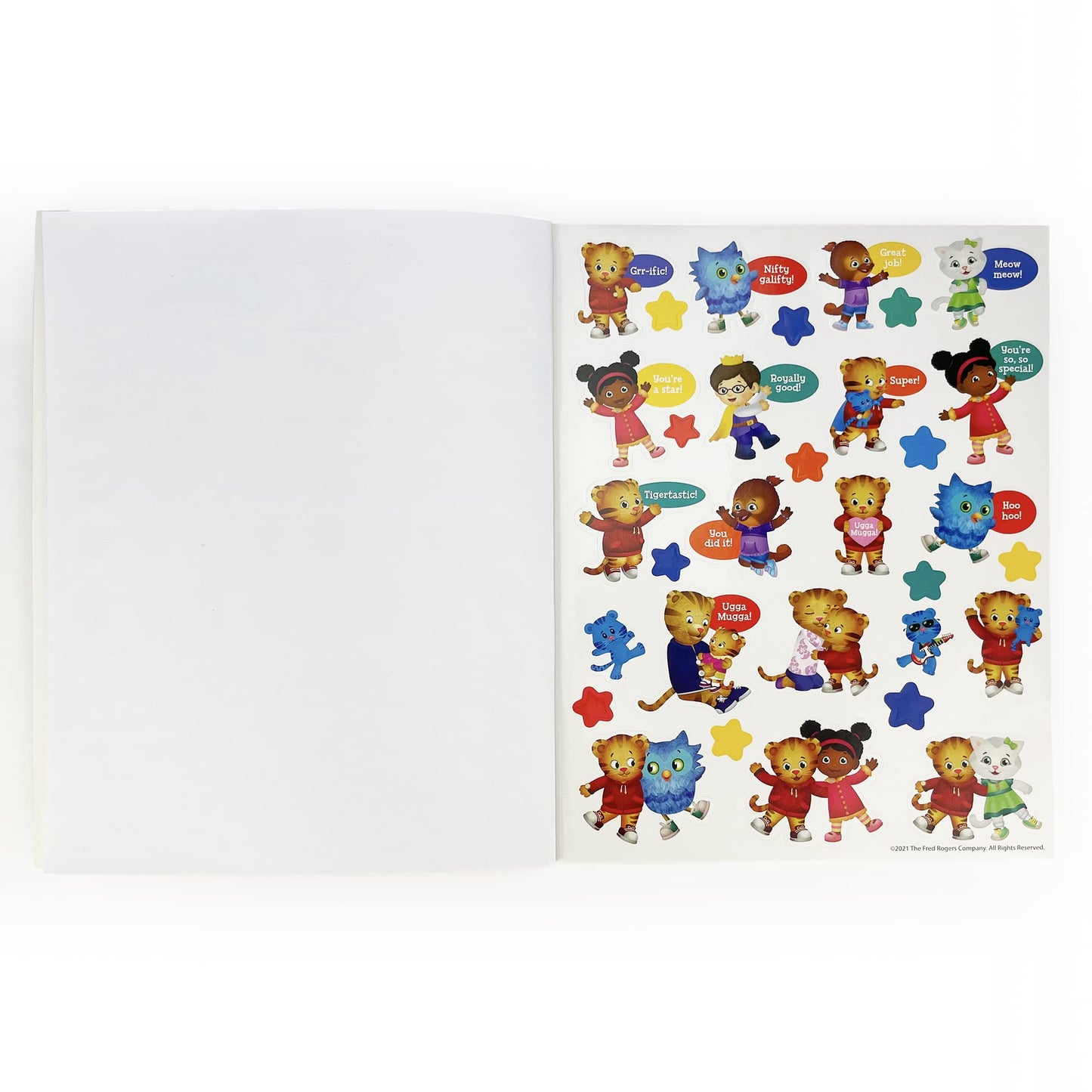 Daniel Tiger Scissor, Cut & Paste Skills for Kids Ages 3-5, Includes Stickers & Stencils! A Cutting and Pasting Activity Workbook