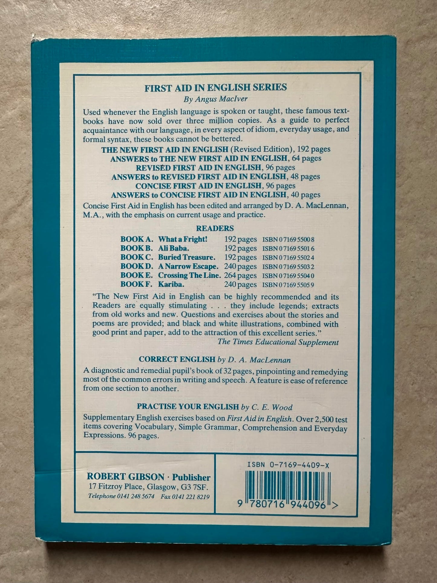 The New First Aid in English