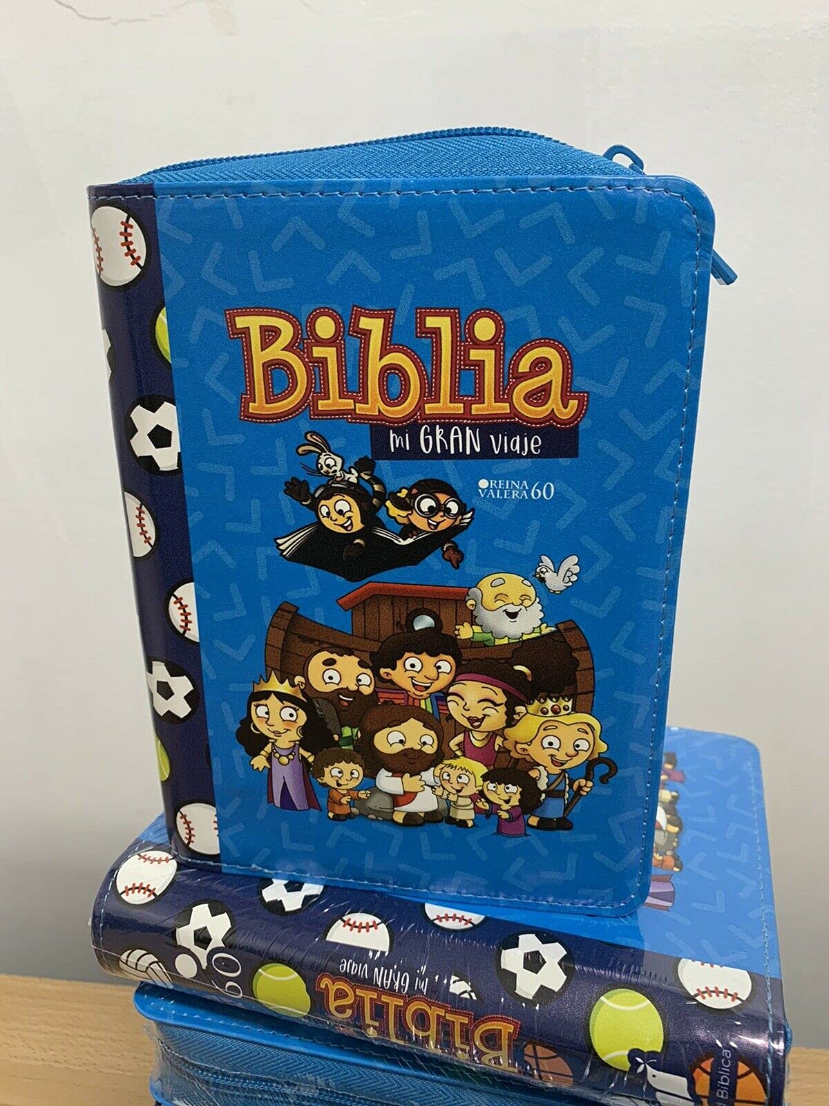 Biblia Para Ninos Mi Gran Viaje Reina Valera 1960 Imitacion Piel Azul Tamano Manual Letra Grande