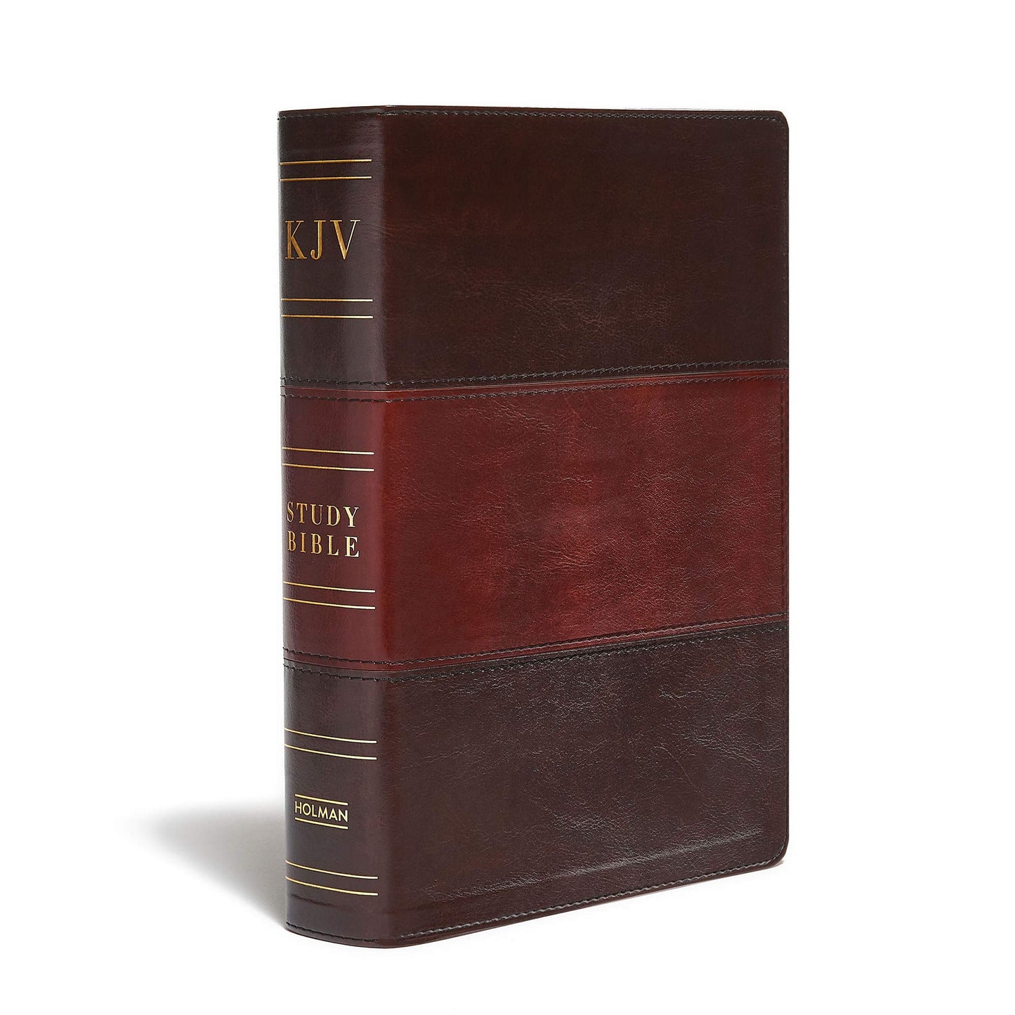 KJV Study Bible Large Print Edition, Saddle Brown LeatherTouch