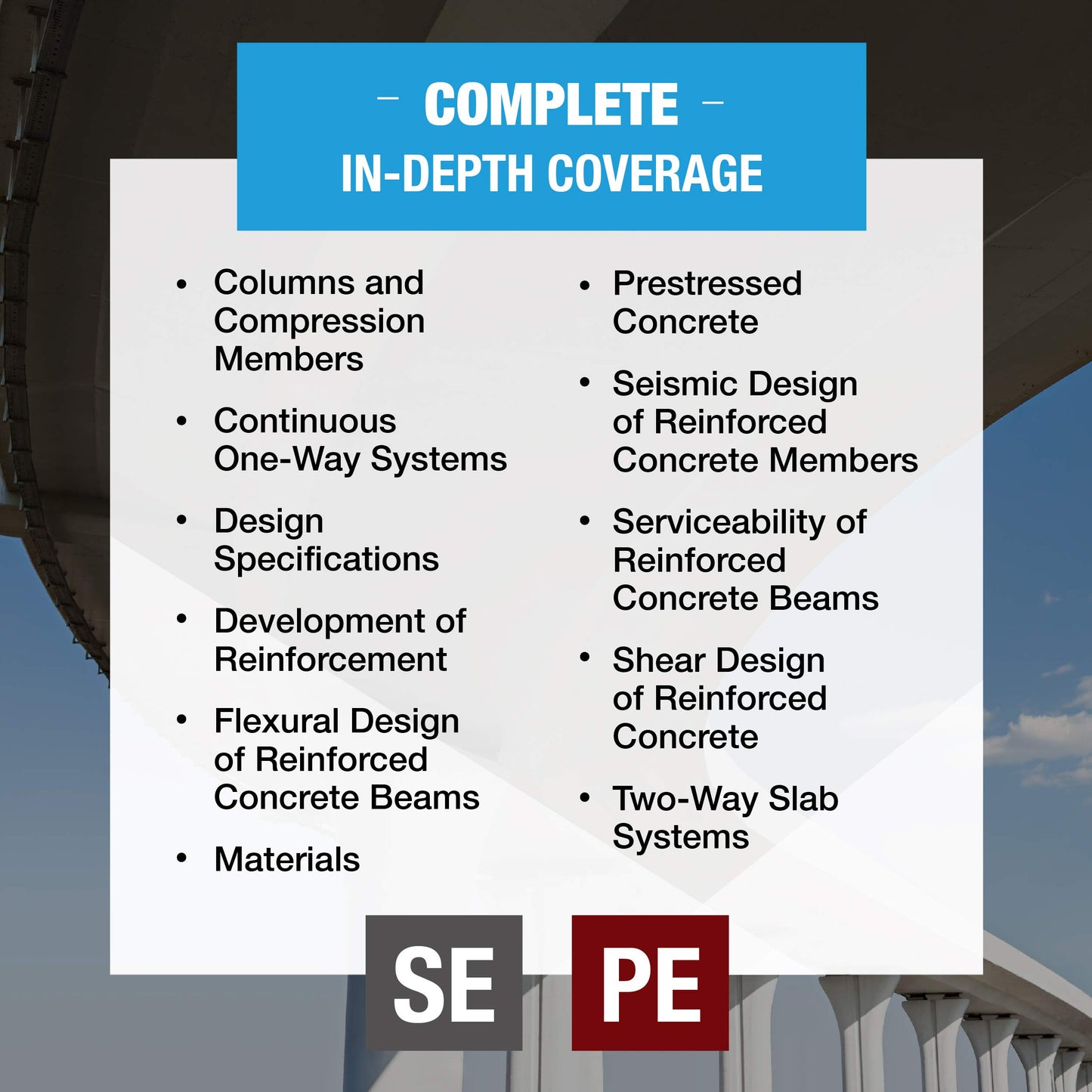 PPI Concrete Design for the PE Civil and SE Exams, 3rd Edition – A Comprehensive Review Book for the NCEES PE Civil and SE Exams