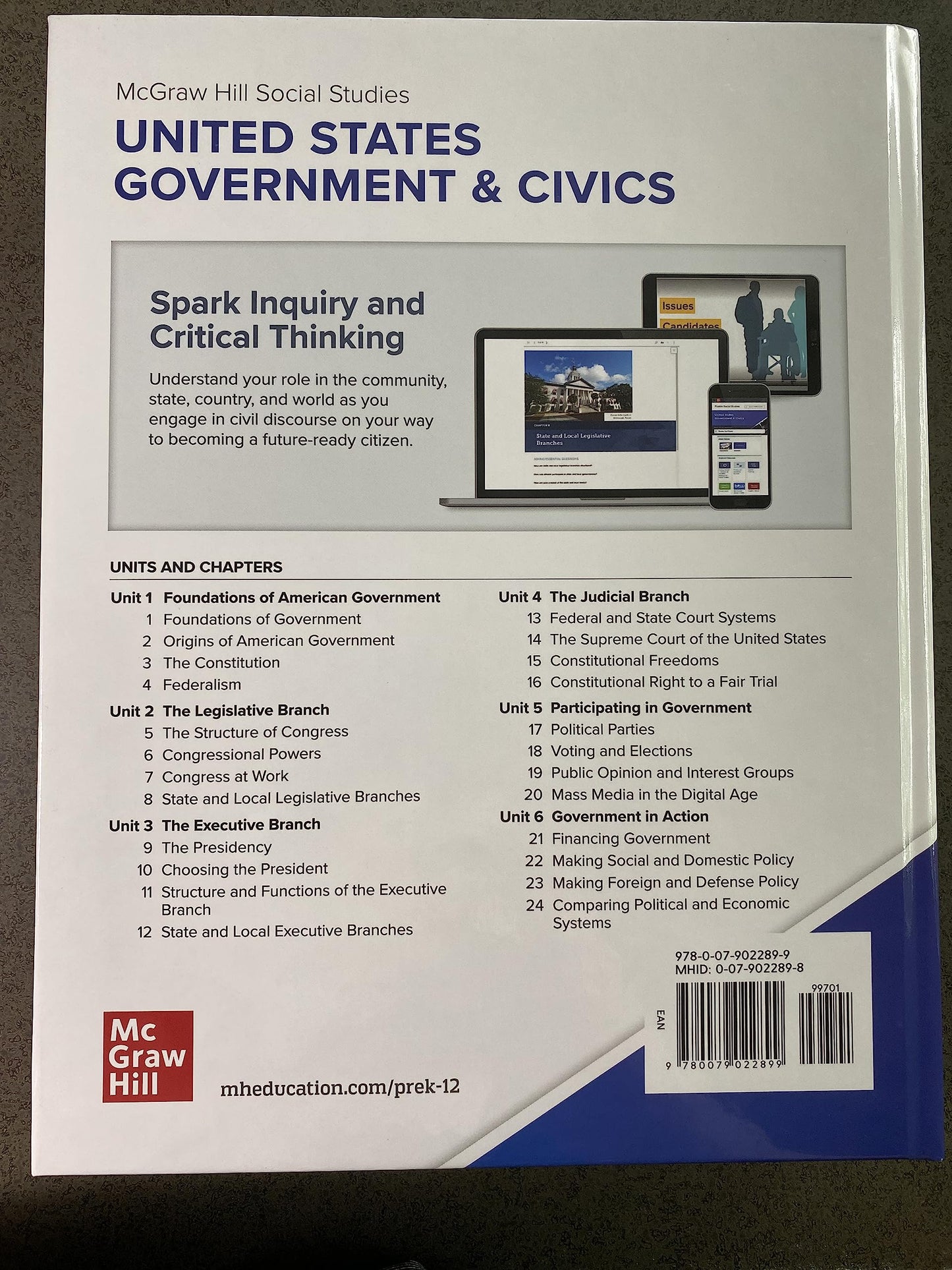 United States Government & Civics, Student Edition (GOVERNMENT IN THE U.S.)