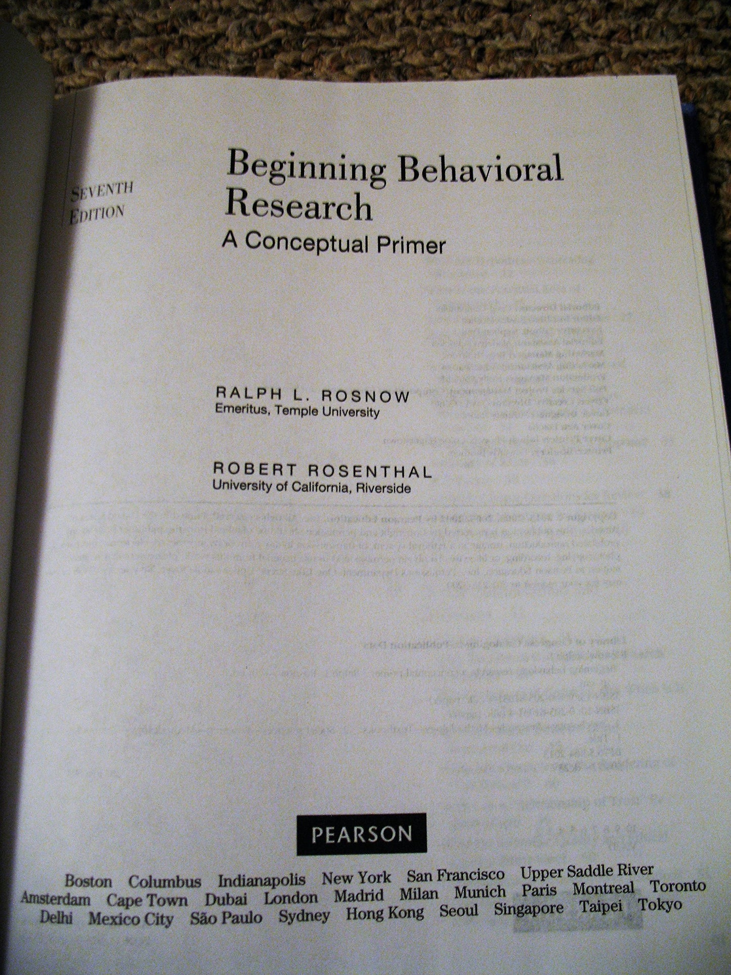Beginning Behavioral Research: A Conceptual Primer (Mysearchlab)