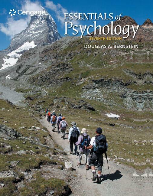 Essentials of Psychology Bernstein, Douglas