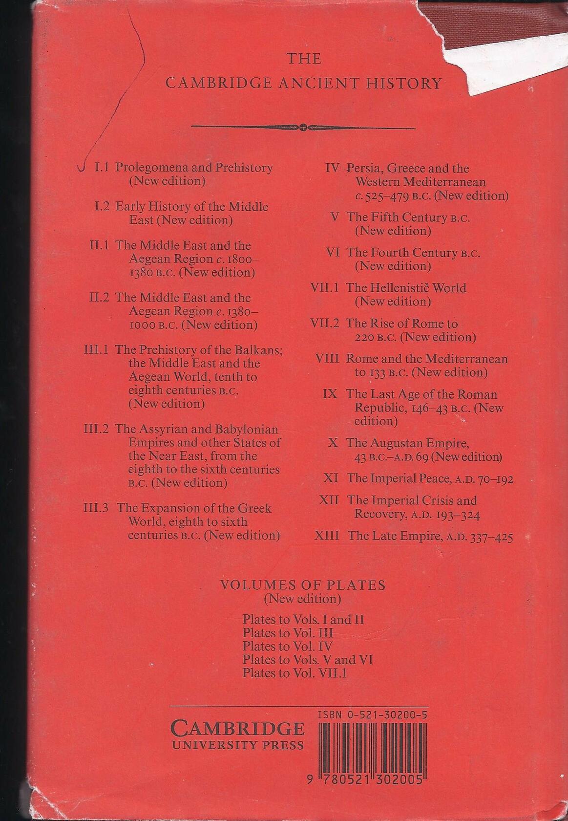 The Cambridge Ancient History Volume 13: The Late Empire, AD 337-425 [Hardcover] Cameron, Averil and Garnsey, Peter