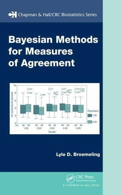 Bayesian Methods for Measures of Agreement (Chapman & Hall/CRC Biostatistics Series) [Hardcover] Broemeling, Lyle D.