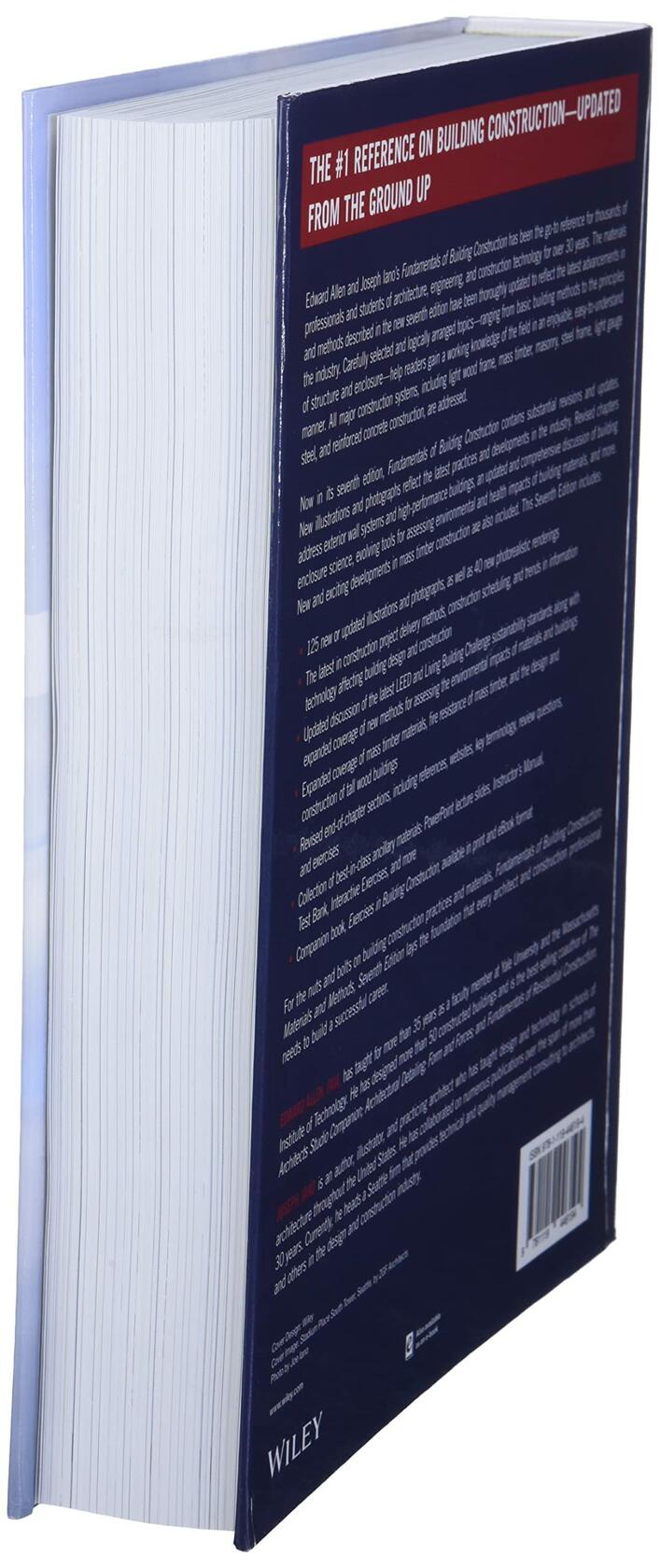 Fundamentals of Building Construction: Materials and Methods [Hardcover] Allen, Edward and Iano, Joseph