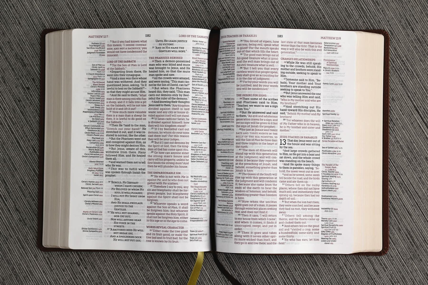 NASB, Thompson Chain-Reference Bible, Leathersoft, Brown, 1995 Text, Red Letter, Comfort Print