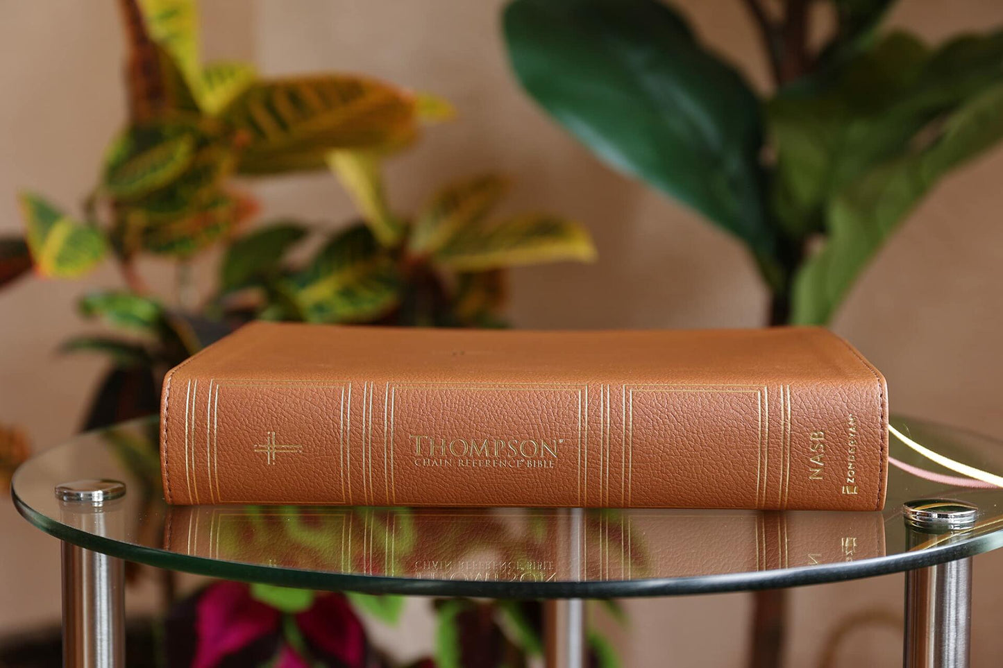 NASB, Thompson Chain-Reference Bible, Leathersoft, Brown, 1995 Text, Red Letter, Comfort Print