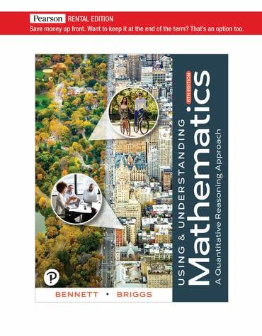 Using & Understanding Mathematics: A Quantitative Reasoning Approach [RENTAL EDITION]