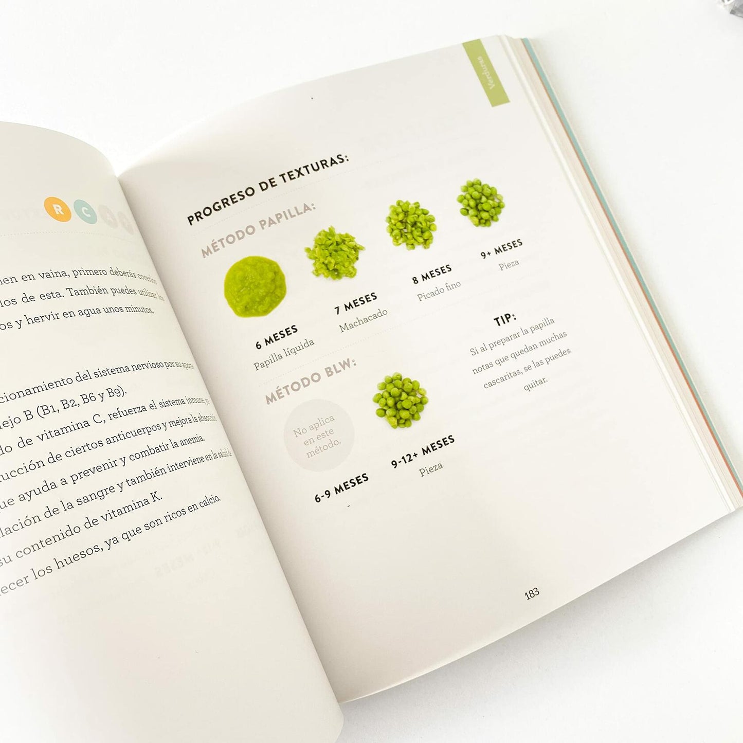 ABC DE LA ALIMENTACIÓN COMPLEMENTARIA, Guía ilustrada sobre cómo presentar los primeros alimentos a tú bebé con los métodos de papilla, BLISS y BLW. Libro de pasta suave