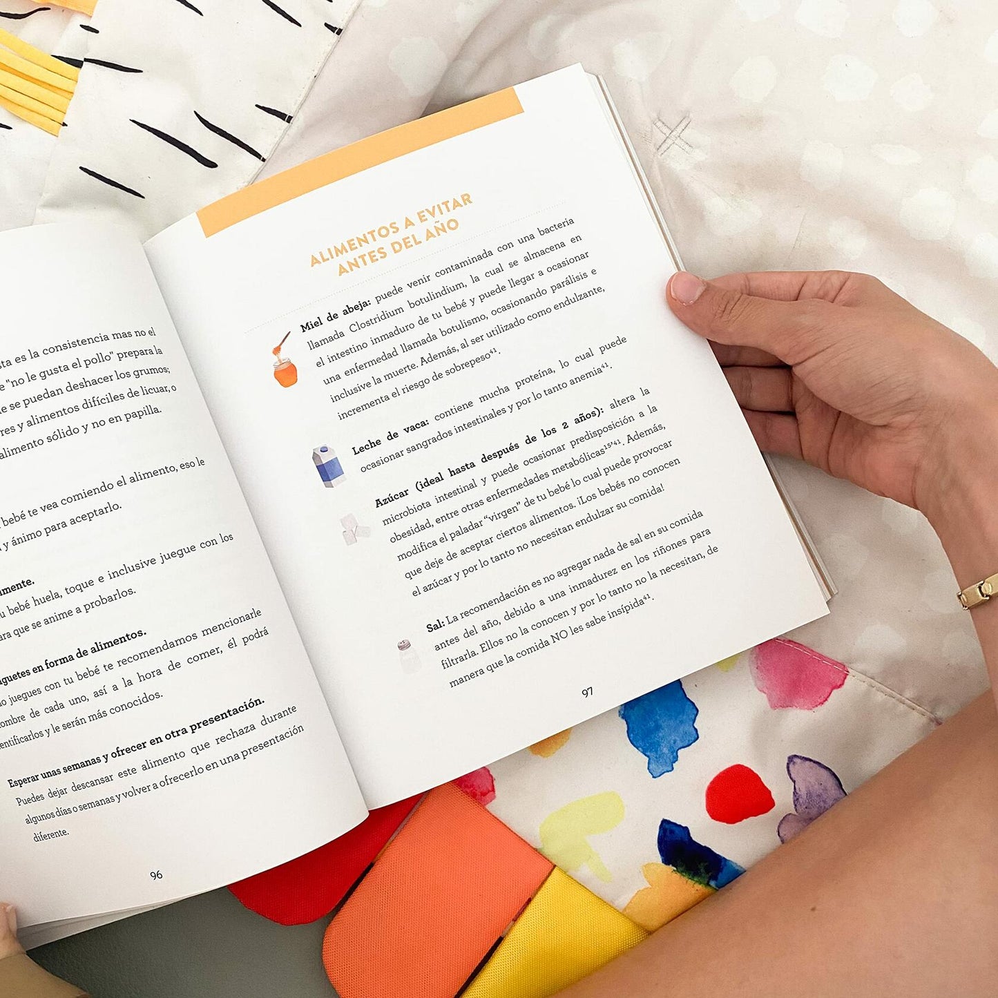ABC DE LA ALIMENTACIÓN COMPLEMENTARIA, Guía ilustrada sobre cómo presentar los primeros alimentos a tú bebé con los métodos de papilla, BLISS y BLW. Libro de pasta suave