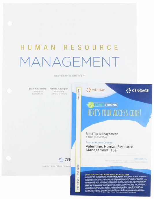 Bundle: Human Resource Management, Loose-Leaf Version + MindTap, 1 term Printed Access