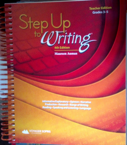 Step Up to Writing 4th Teacher's Edition Grades 3-5