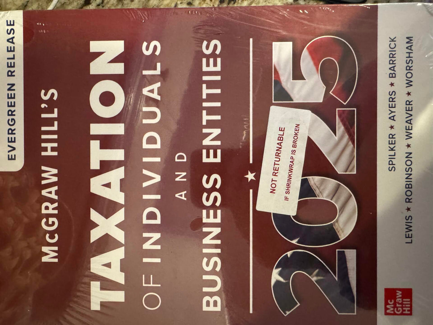 McGraw Hill's Taxation of INdividuals and Business Entities 2025 Evergreen Release