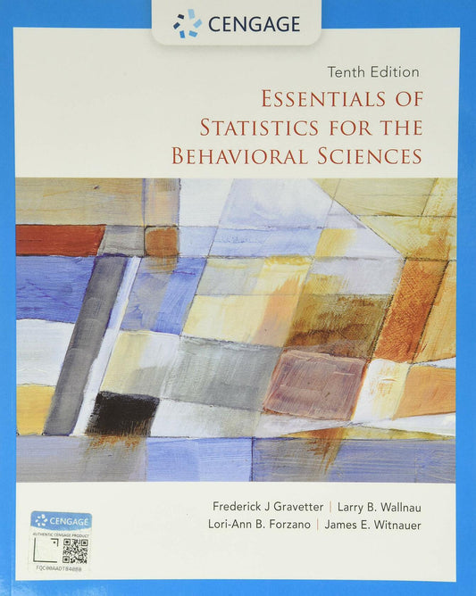 Essentials of Statistics for the Behavioral Sciences (MindTap Course List)