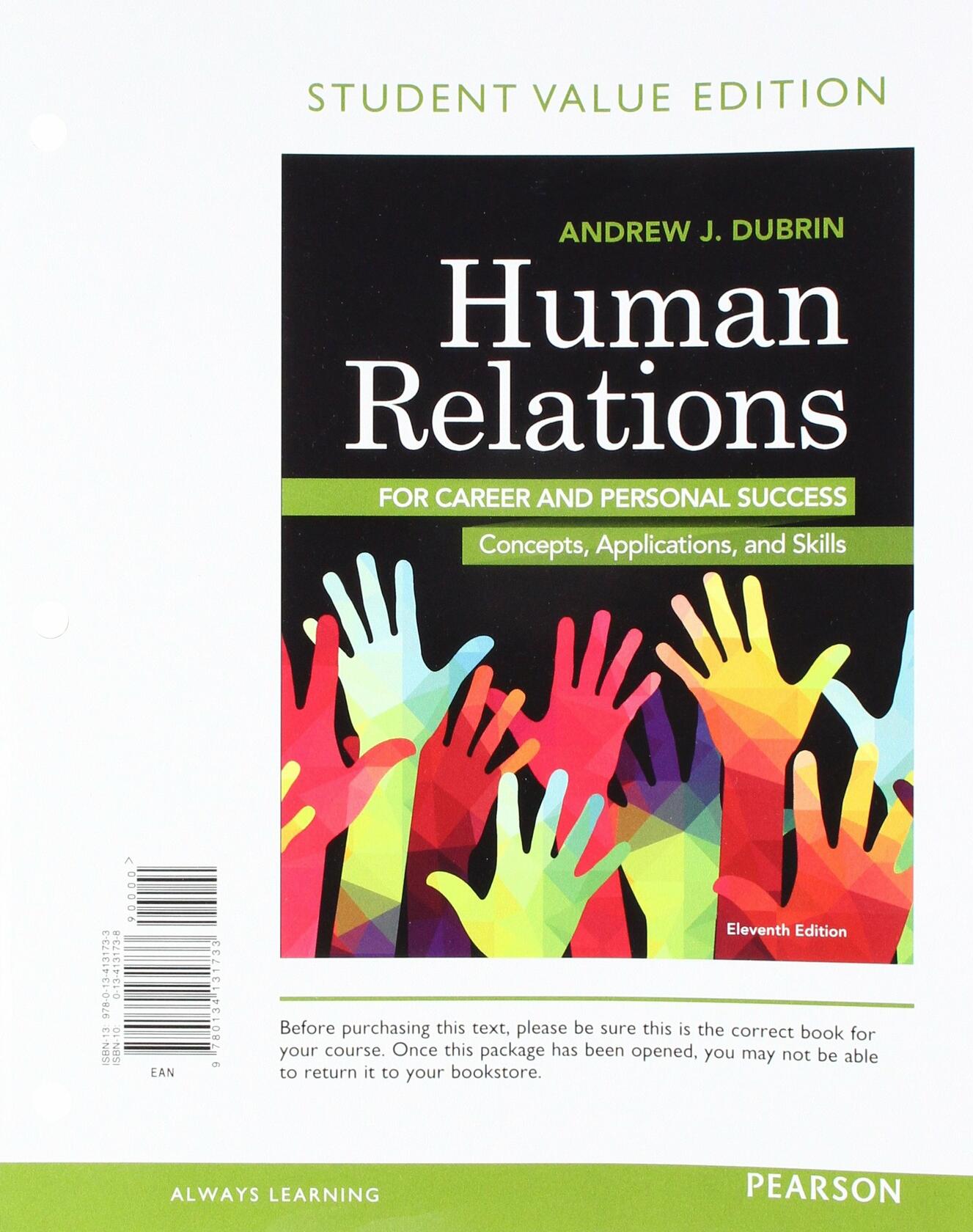 Human Relations for Career and Personal Success: Concepts, Applications, and Skills