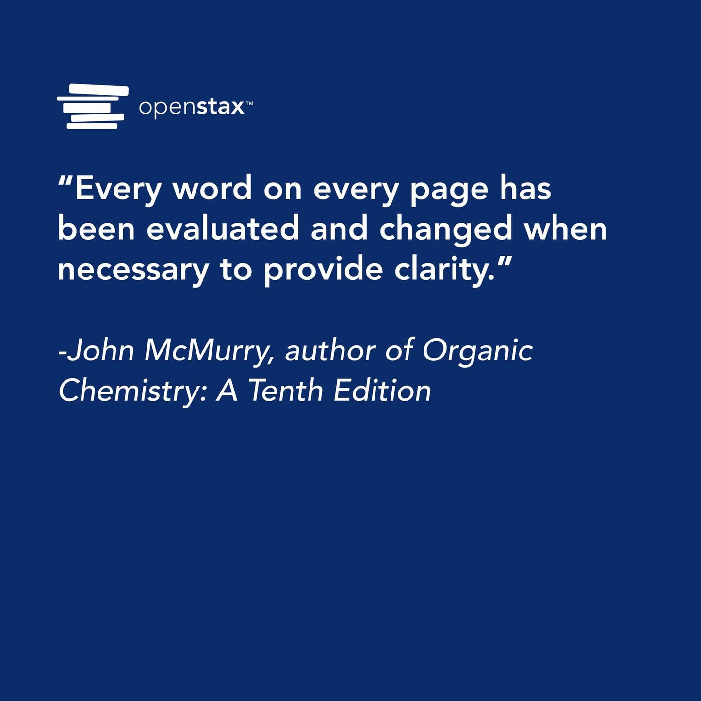 Organic Chemistry: Official OpenStax by John McMurry 10th Ed [hardcover, full color]