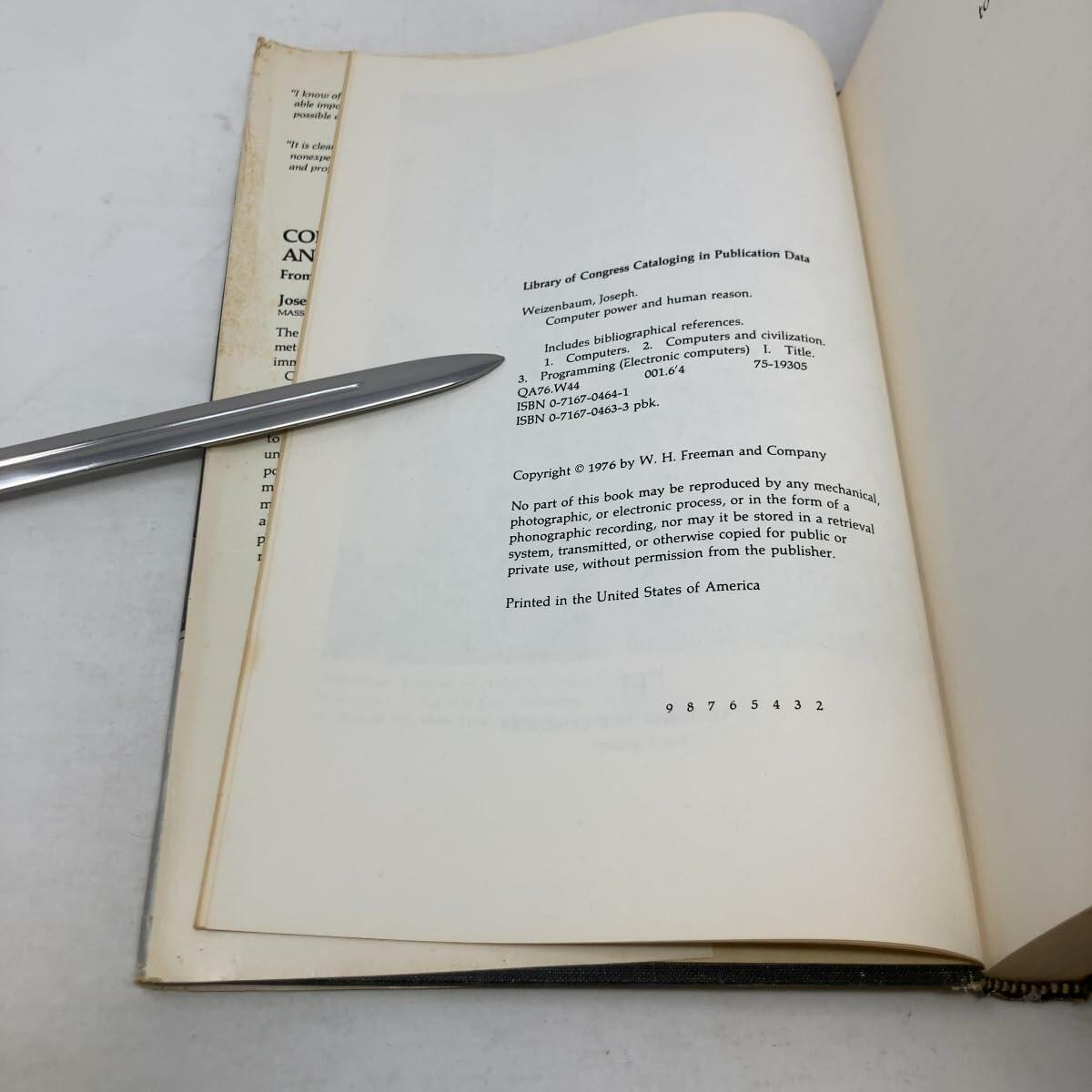 Computer Power and Human Reason: From Judgment to Calculation