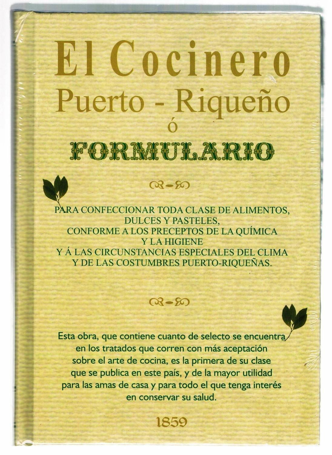 El Cocinero Puerto-Riqueño o Formulario