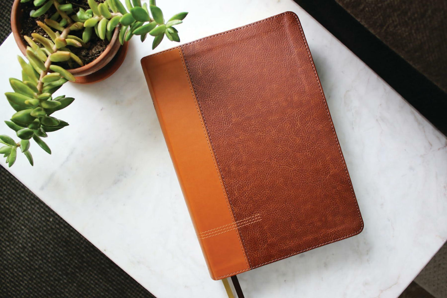 NIV Application Bible, Large Print, Leathersoft, Brown, Red Letter, Thumb Indexed, Comfort Print: Bringing the Ancient Message of the Bible into Your World (NIV Application Commentary Resources)