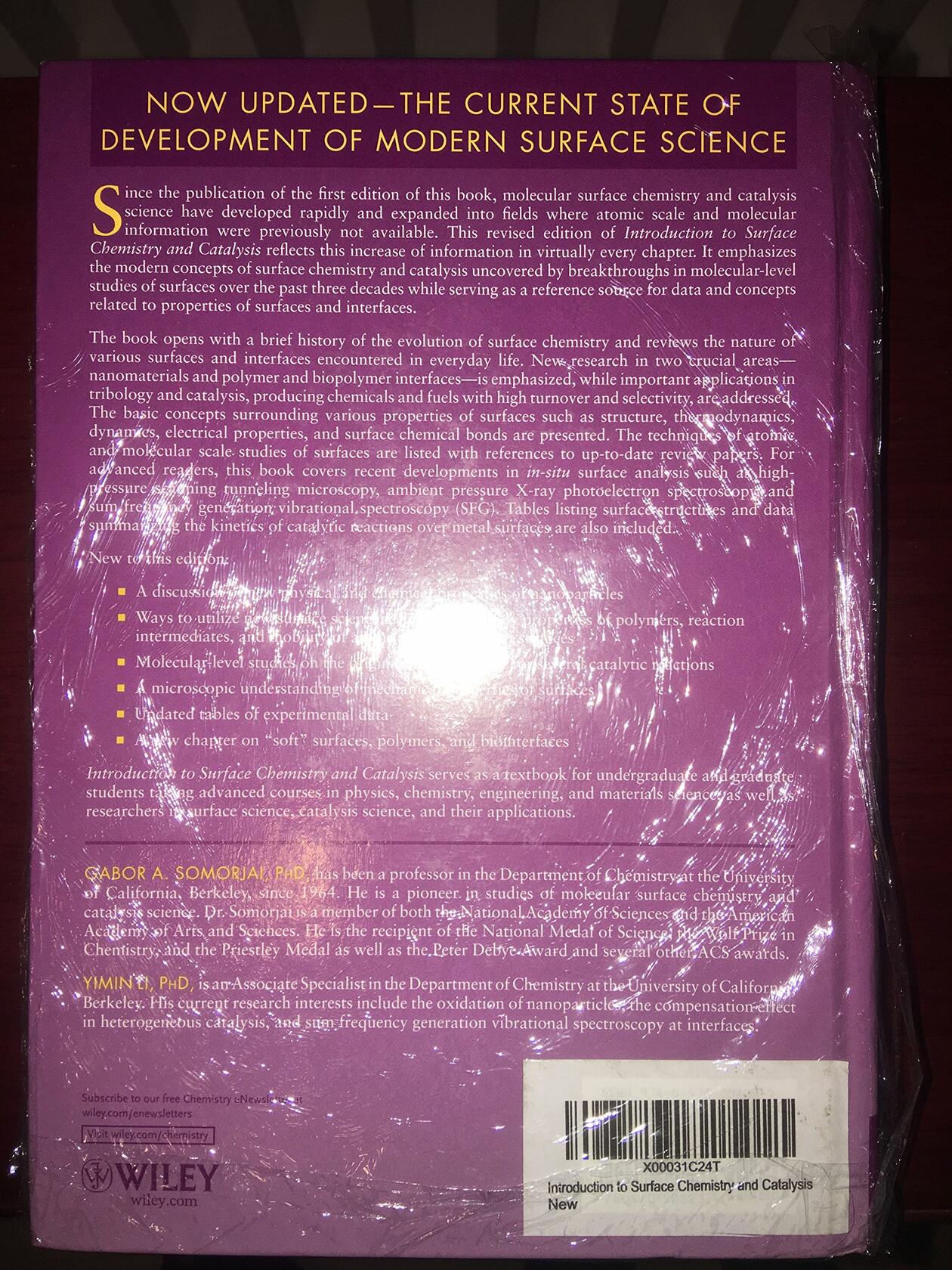 Introduction to Surface Chemistry and Catalysis