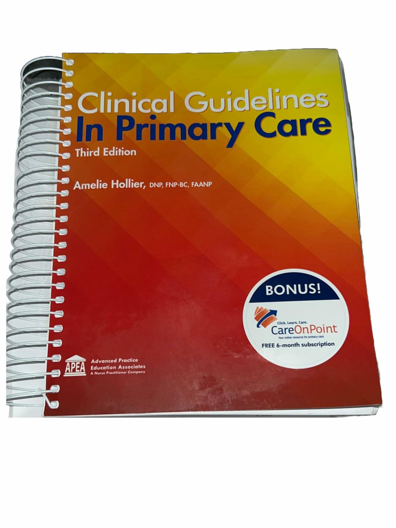 CLINICAL GUIDELINES IN PRIMARY CARE