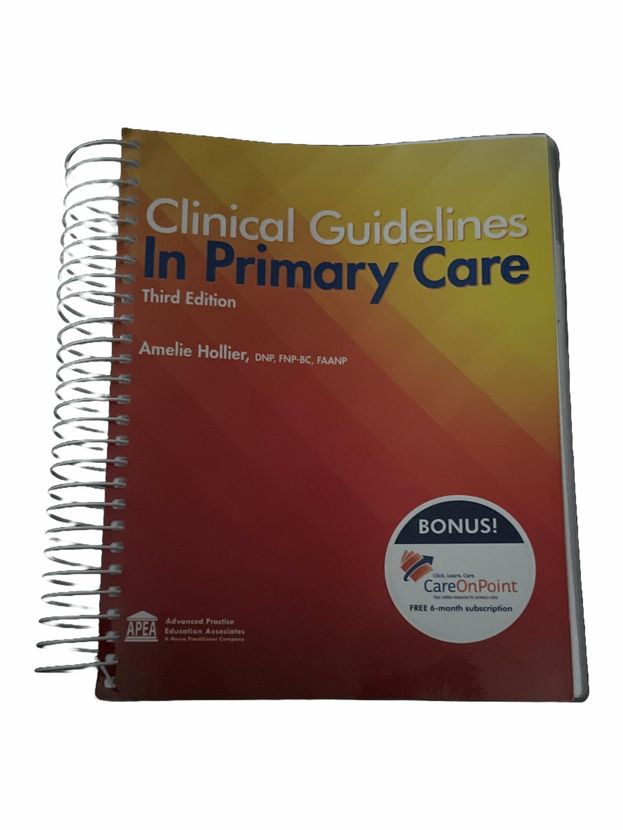 CLINICAL GUIDELINES IN PRIMARY CARE