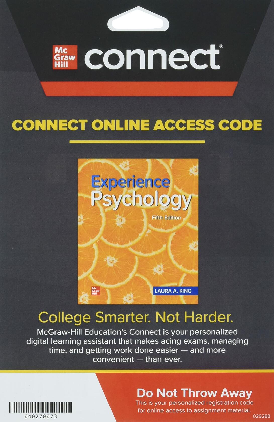 GEN COMBO LOOSE LEAF EXPERIENCE PSYCHOLOGY; CONNECT ACCESS CARD