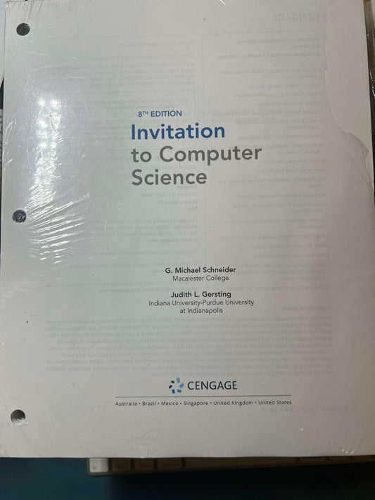 Invitation to Computer Science, Loose-Leaf Version