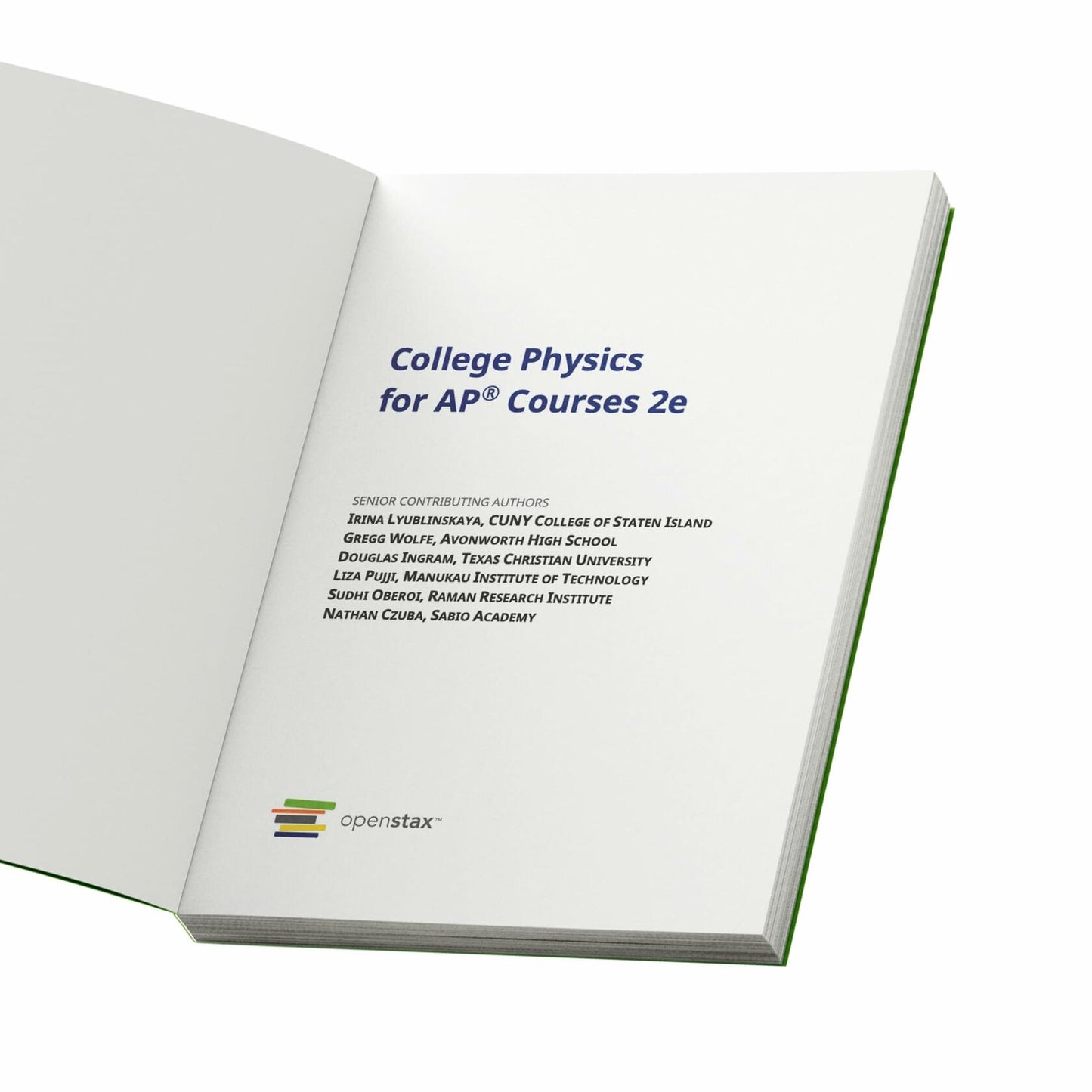 College Physics for AP Courses 2e by OpenStax (Official print version, paperback, full color)